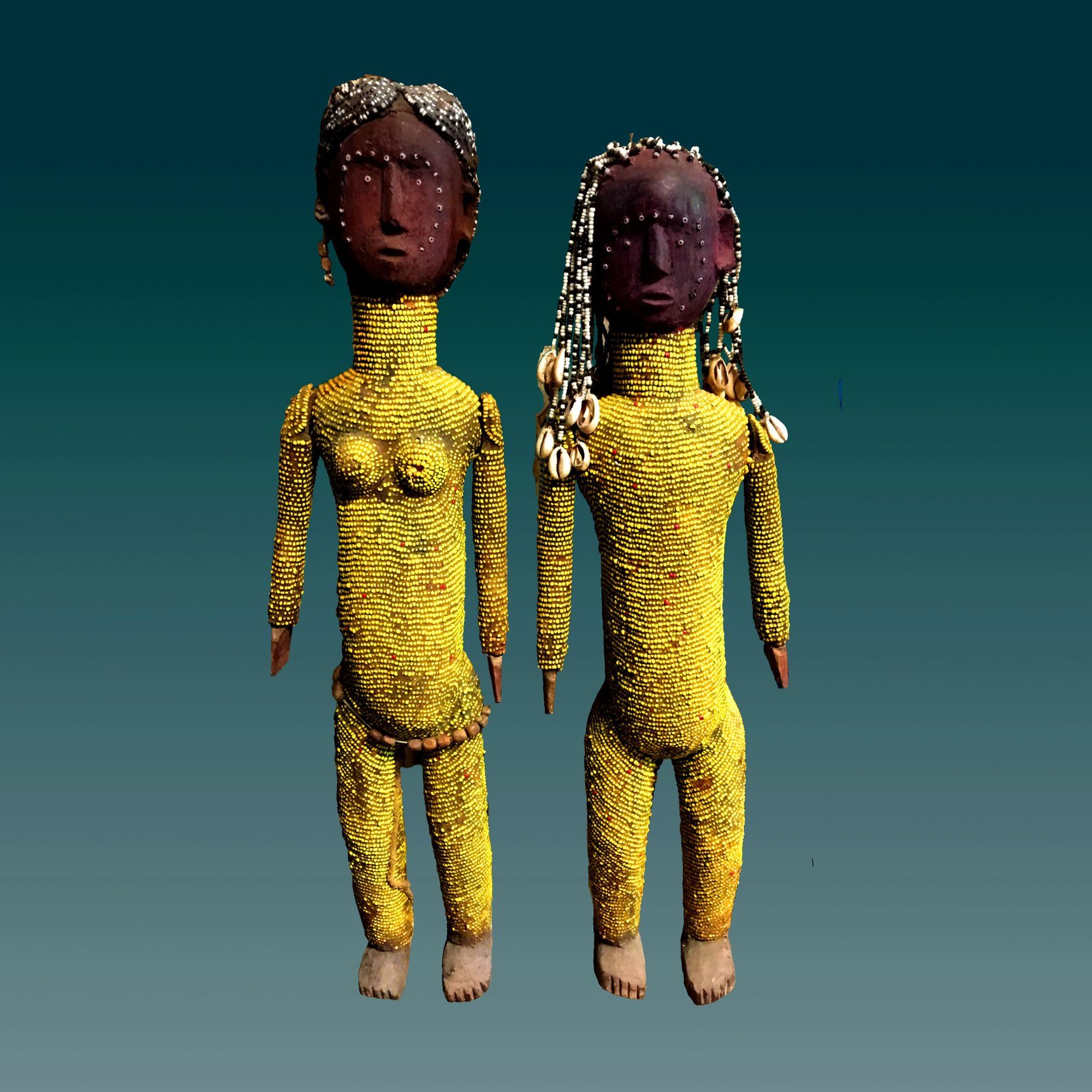 Beaded fashion figures