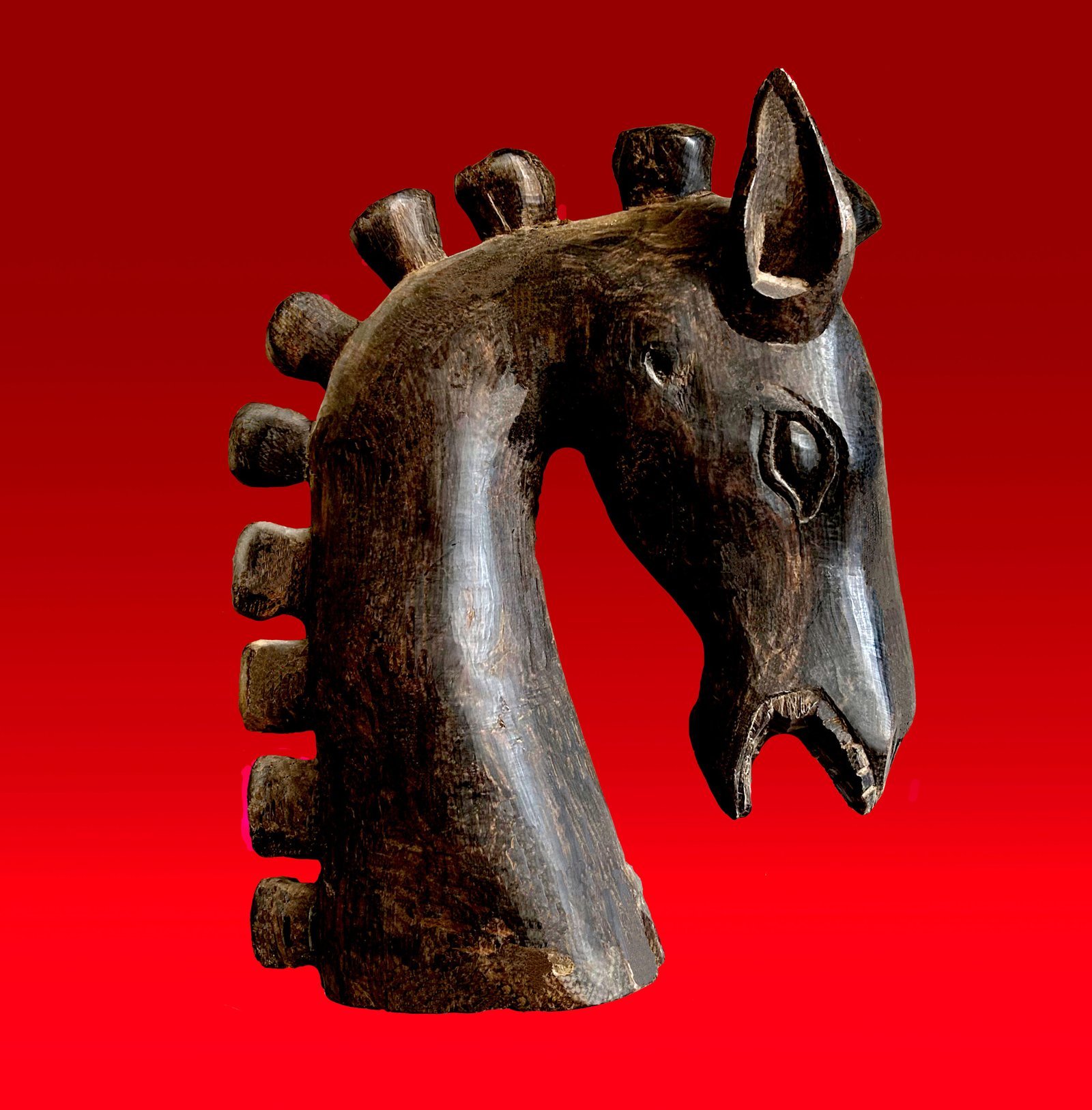 Ritual barque horse head